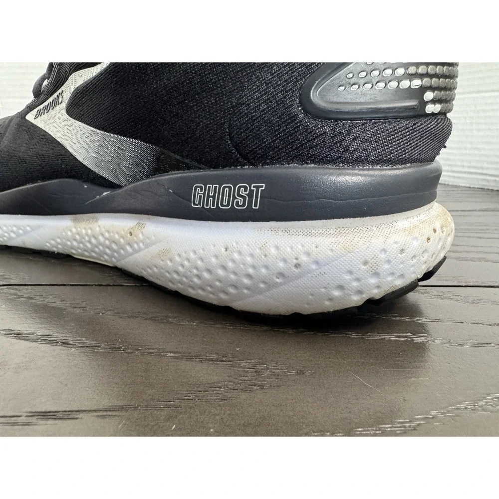 Brooks Ghost 16‎ Men's Size 14 (Medium) D Running Shoes Black, Grey & White